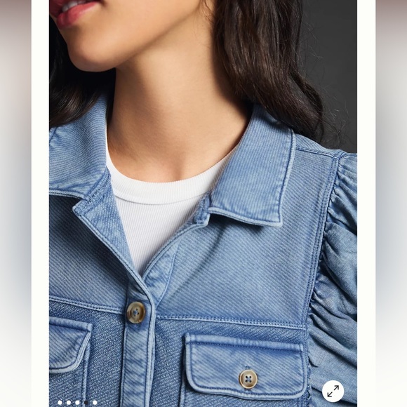 Anthropologie Pilcro Chambray Shacket - Picture 6 of 9